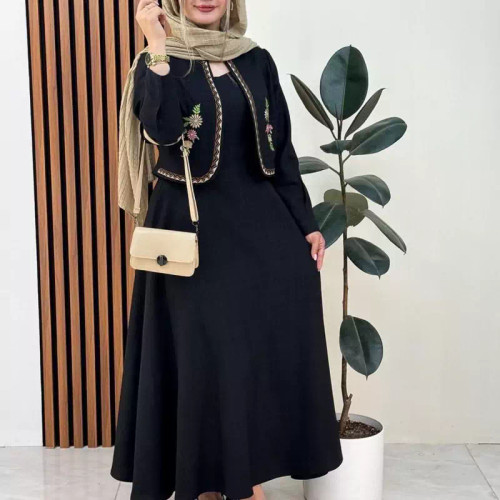 ست کت و سارافون گلدوزی جنس شانتون ابروبادی