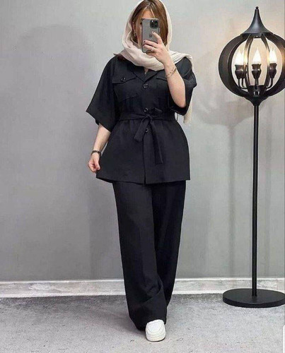 شومیز شلوار سلین جنس ابروبادی