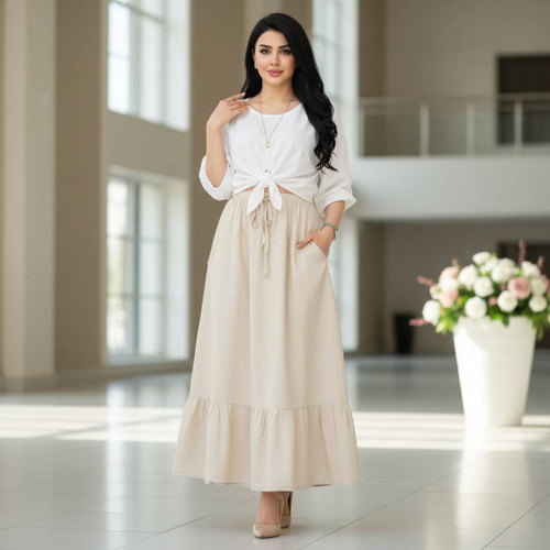 دامن زنانه جنس الیاف