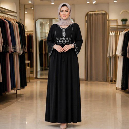 پیراهن ساحلی گندم جنس نخی