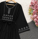 پیراهن ساحلی گندم جنس نخی