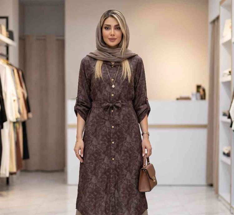 مانتو بلند گازوئیلی آوینا جنس سوفیا