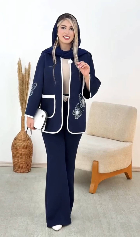 کت شلوار زنانه ستاره جنس مازراتی