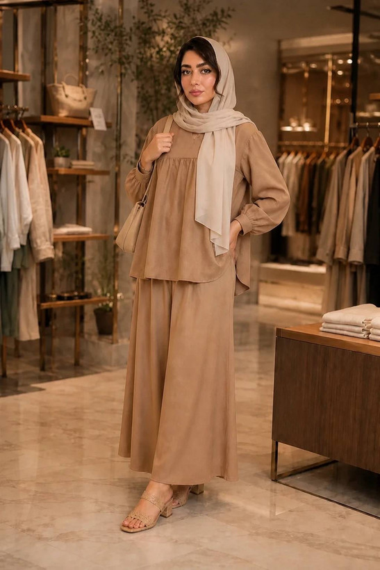 ست شومیز شلوار زنانه بهار جنس شانتون صوفیا