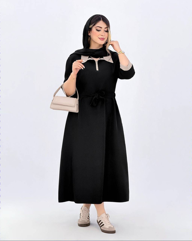 پیراهن کفتان شایلی جنس مازراتی