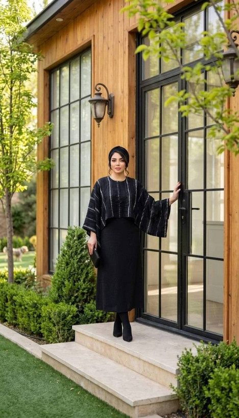 ست شومیز پیراهن شایلین جنس شنل حریر ژاکارد