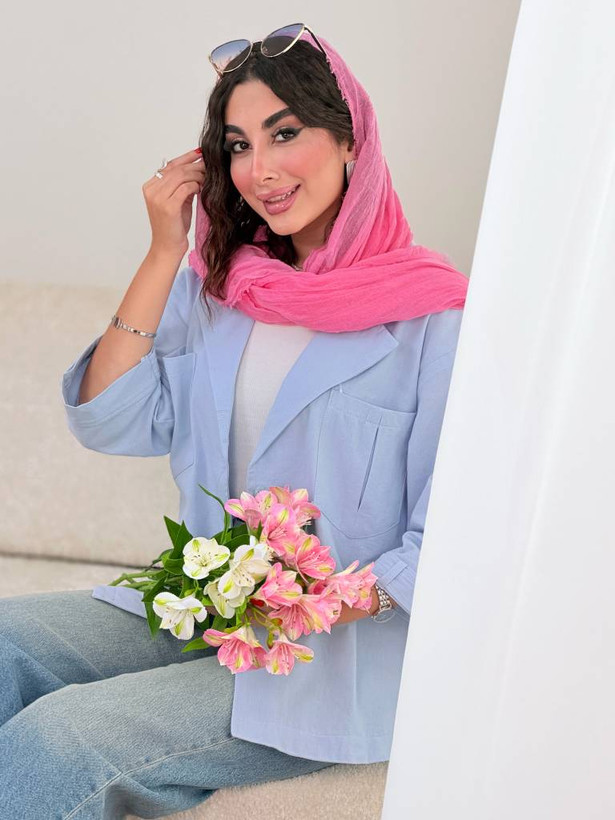 شومیز آستین فلشی پناه جنس پری