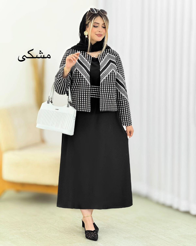 کت سارافون نبات جنس کرپ اندونزی و سوزن دوزی