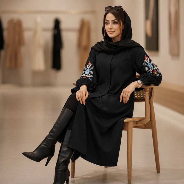 مانتو بلند ماهرو جنس مازراتی