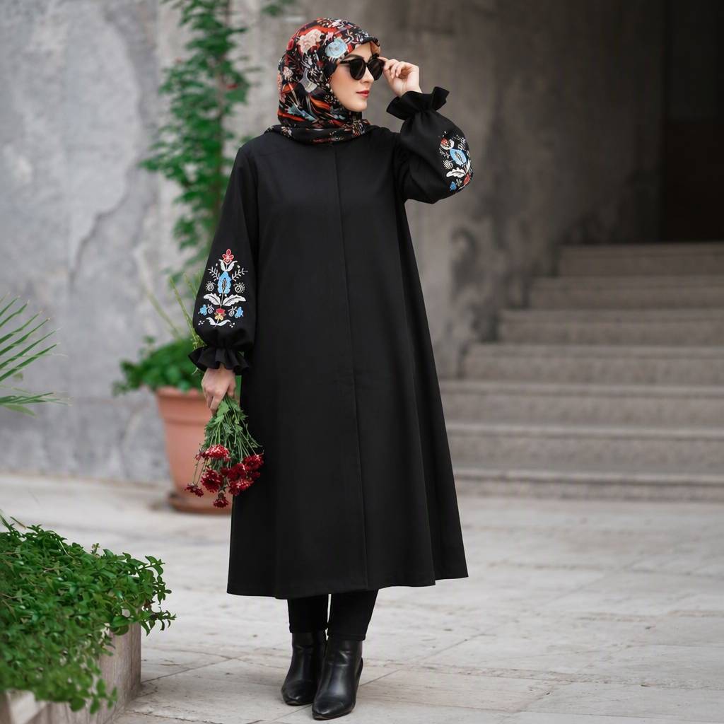مانتو بلند ماهرو جنس مازراتی