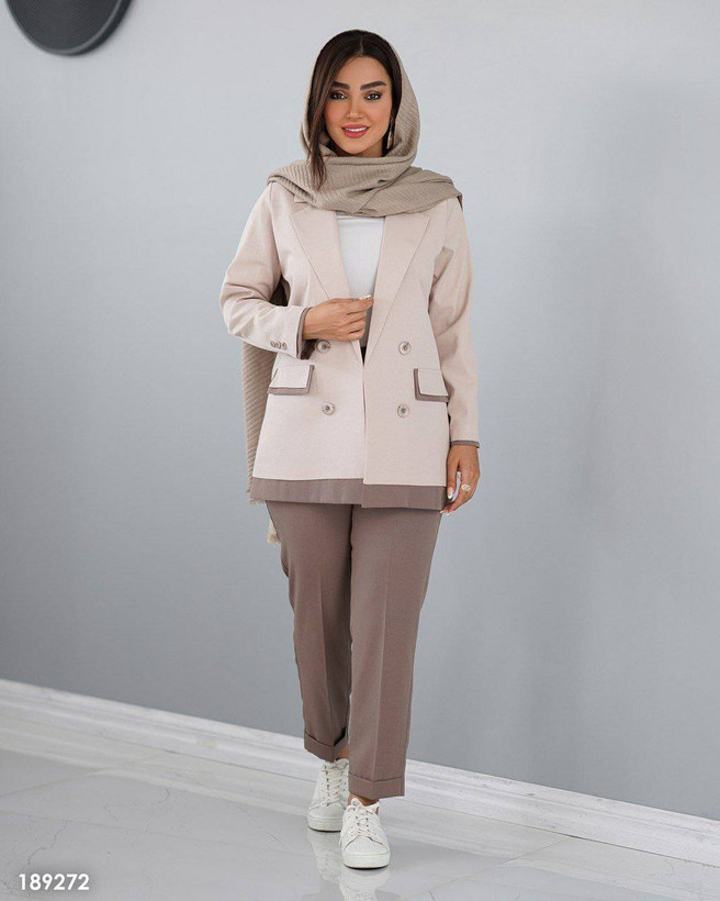 کت شلوار زنانه سوران جنس لنینت