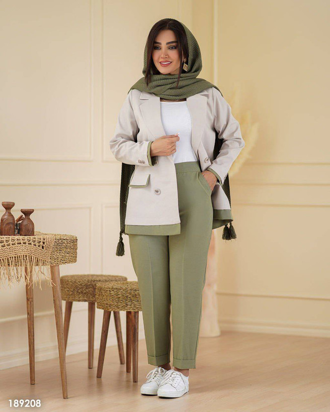 کت شلوار زنانه سوران جنس لنینت