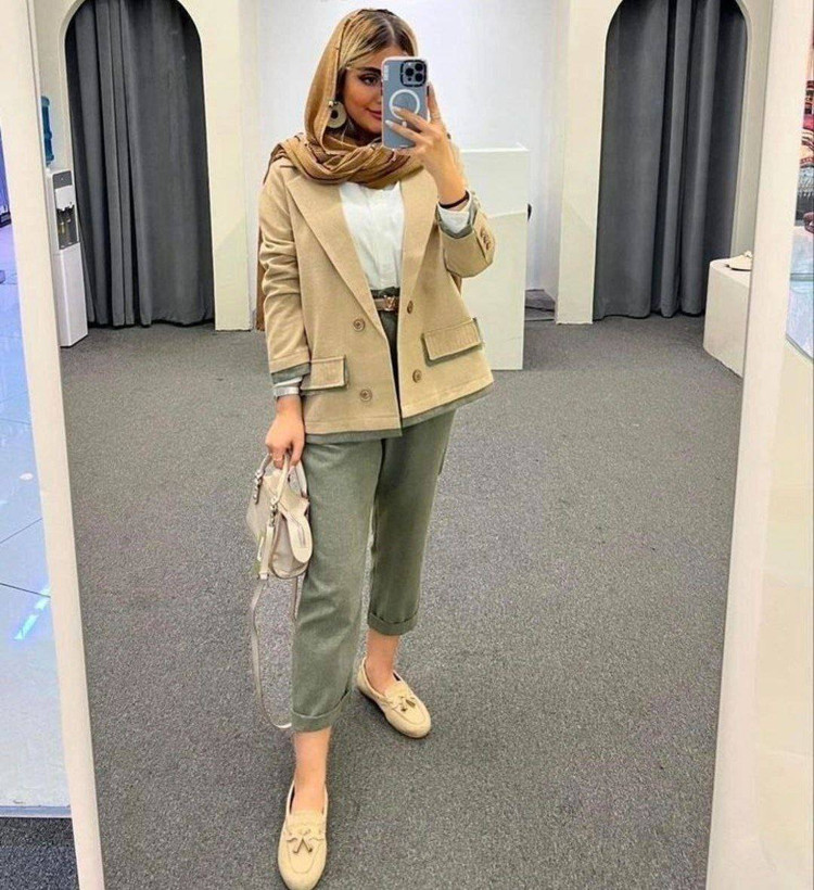 کت شلوار زنانه سوران جنس لنینت