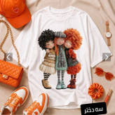 تیشرت لانگ فانتزی جنس سوپر نخ پنبه